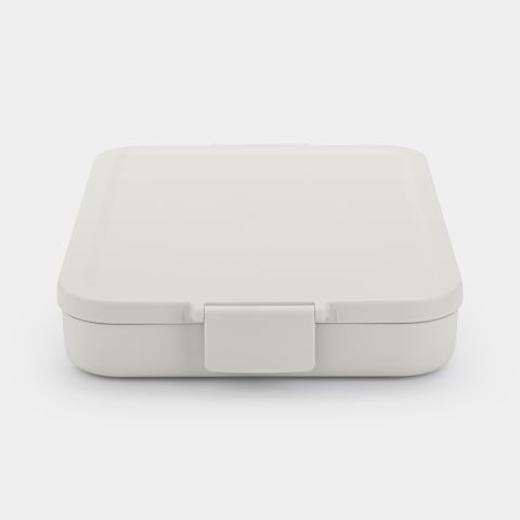 Make & Take Lunchbox Plat, kunststof - Light Grey