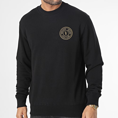 Sweat Crewneck 74GAIT07-CF01T Noir Doré