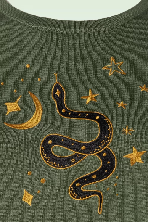 Vixen Serpent trui in groen