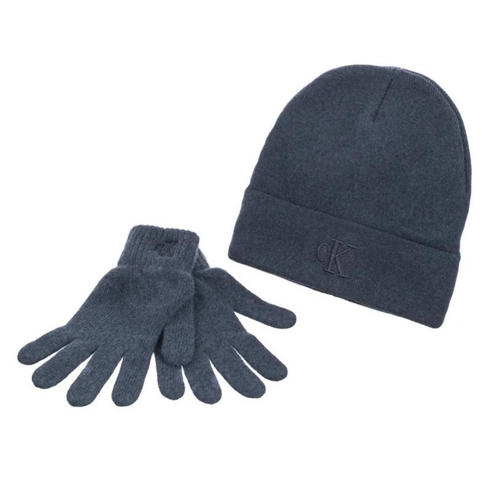 Calvin Klein Jeans Bonnet + Gants Marine Homme Calvin Klein Jeans Gloves