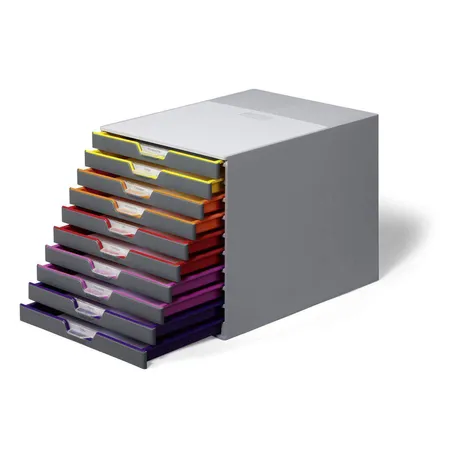 Durable 761027 Ablagebox Varicolor 10, farbiger Verlauf