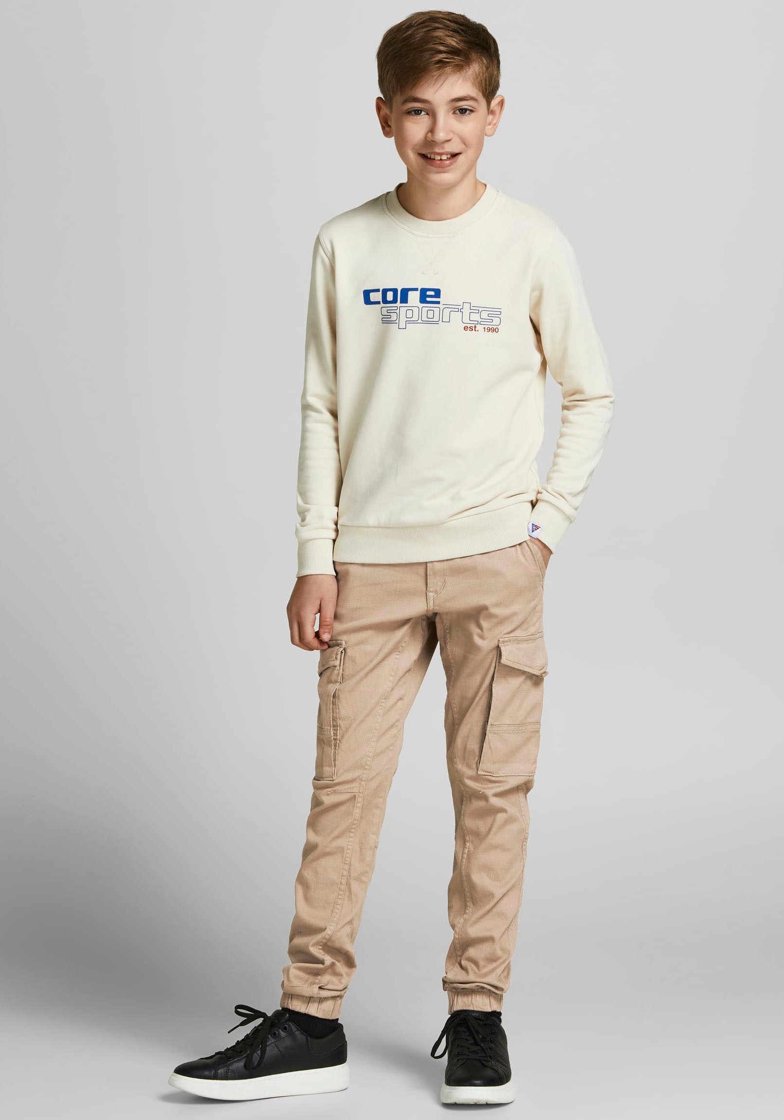 Jack & Jones Junior Cargohose »JPSTPAUL JJFLAKE 1075 CROCKERY NOOS JNR«