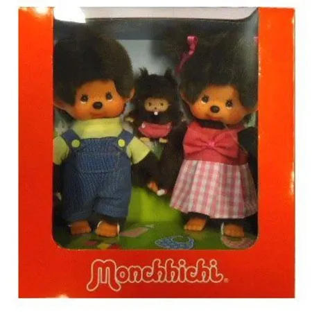 Sekiguchi Monchhichi Familien Set Junge, Mädchen & Baby
