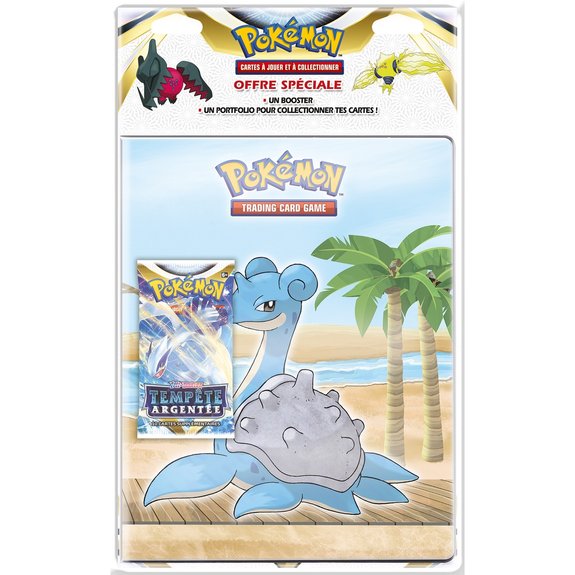 Pack Pokémon Cahier range-cartes + Booster Épée et Bouclier – Tempête Argentée