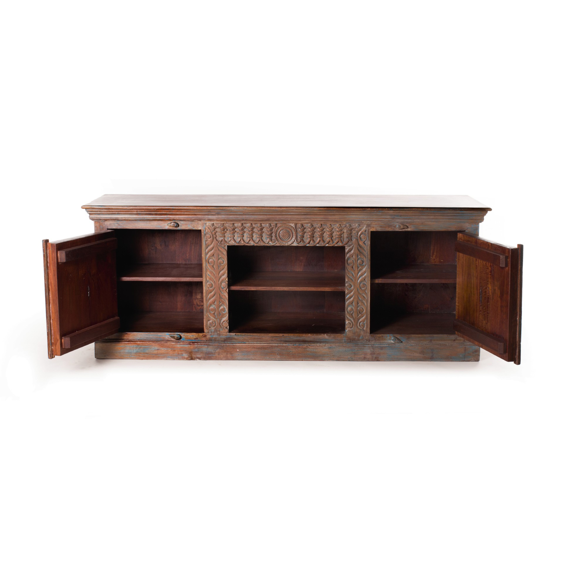 TV-Schrank 'Cumbria' aus recyceltem Holz, L 173 cm,  B 46 cm, H 67 cm von fischer's lagerhaus