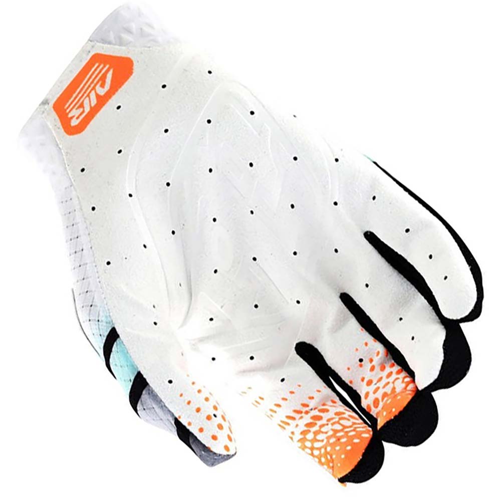 Troy Lee Designs - Gants Air Wavez Blanc / Anthracite / Turquoise / Orange