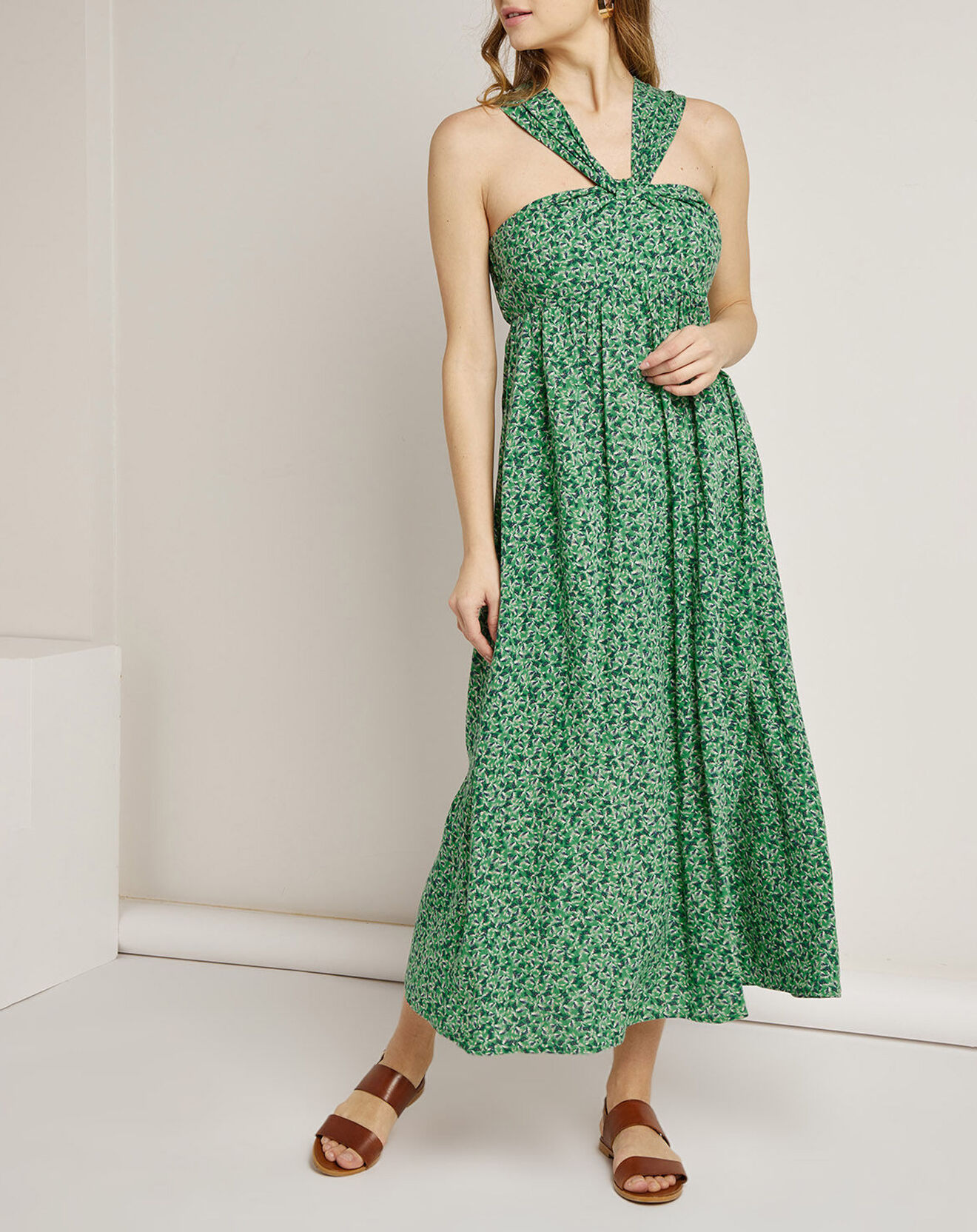 See u Soon Robe Lucie imprimée verte