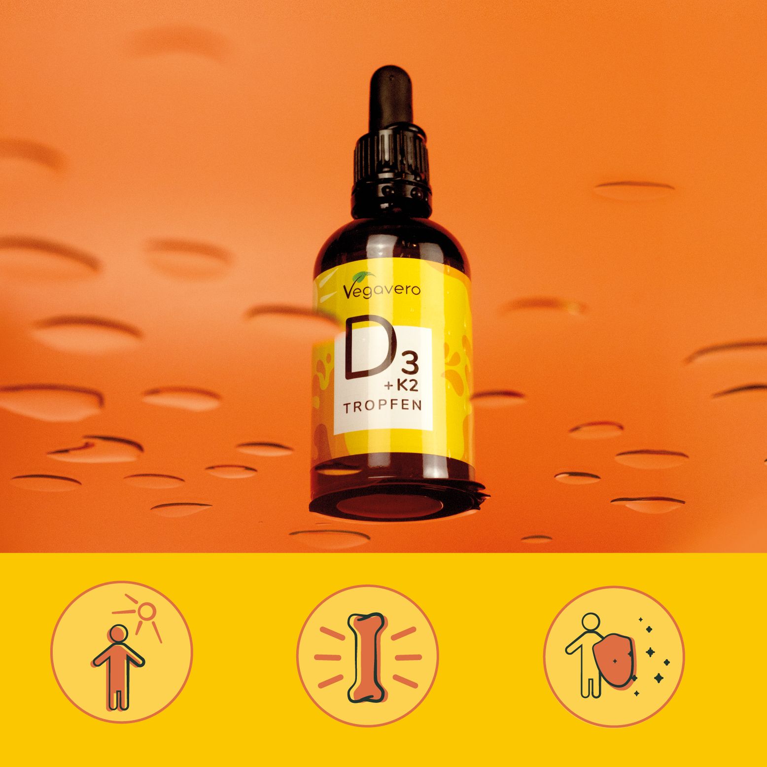 VEGAVERO Vitamin D3+K2 Tropfen