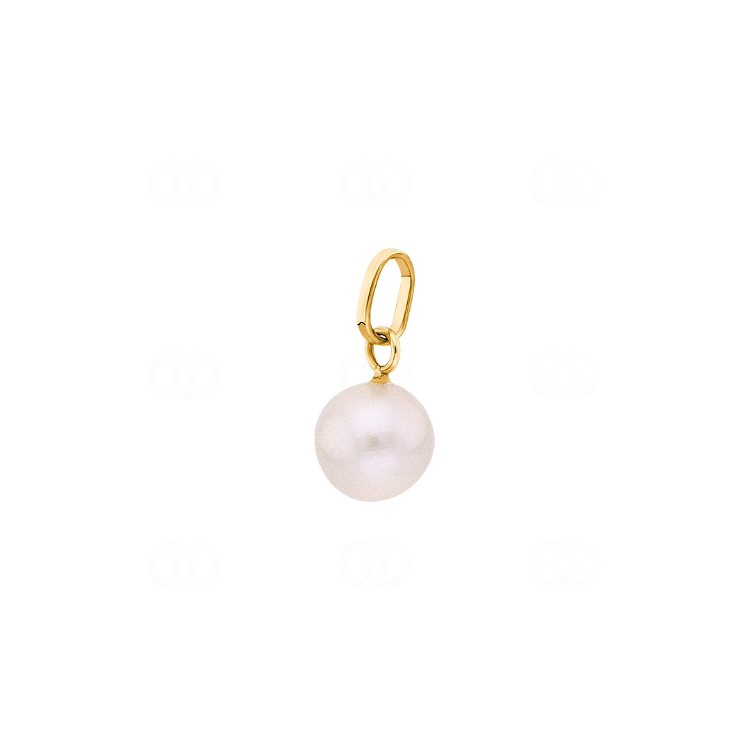 Anhänger 750/18 K Gelbgold mit Süsswasserzuchtperle Ø 7mm