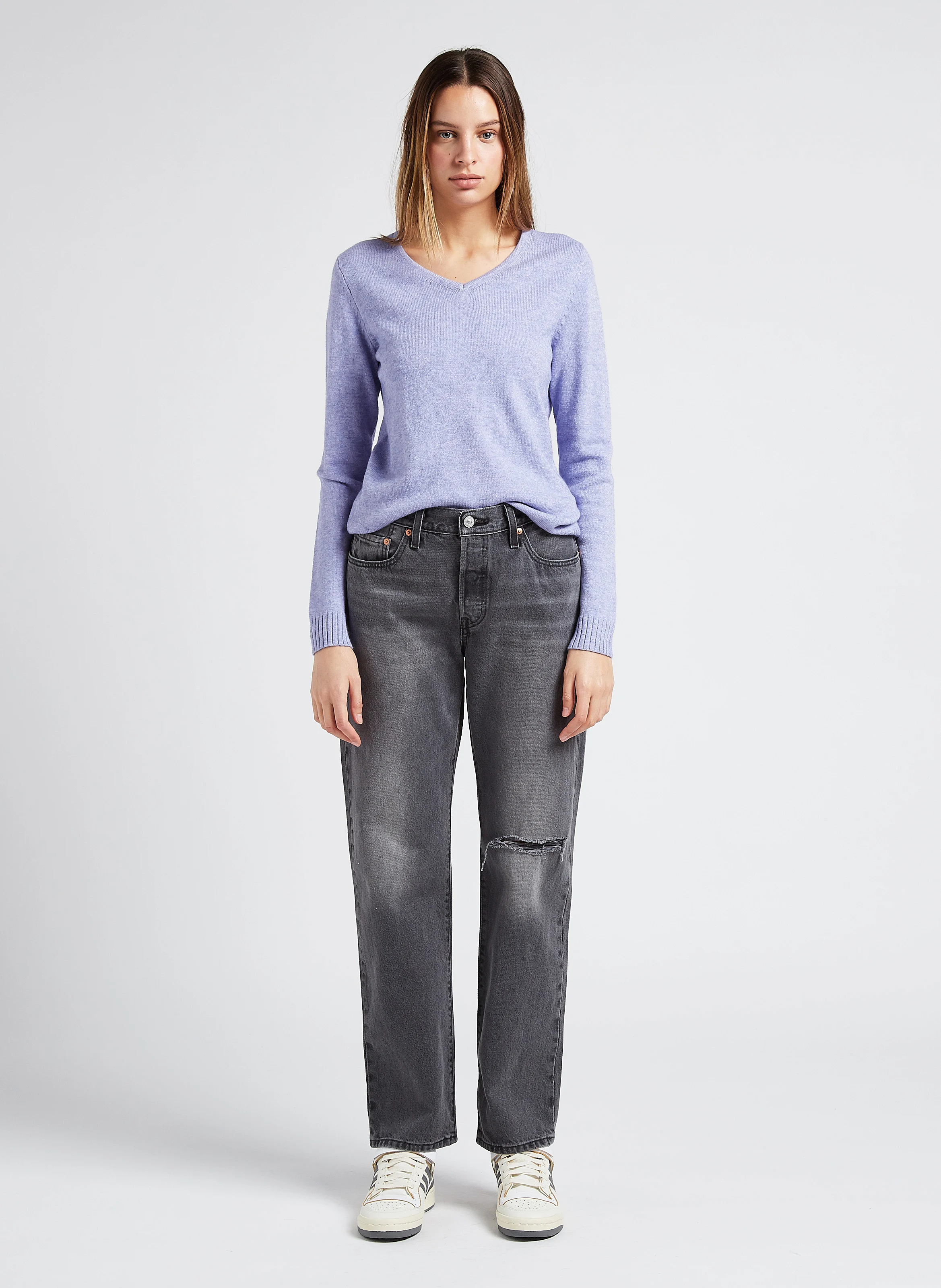501 90S - Jean coupe ample taille mi-haute| Noir