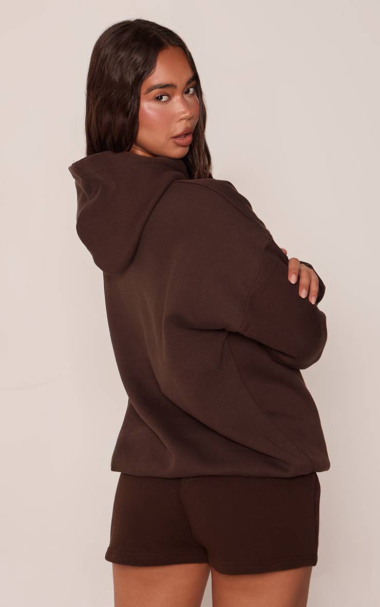 Chocolat Short Molleton À Logo PLT