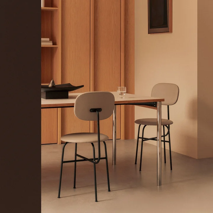 Audo - Co Schreibtisch, 140 x 70 cm, Chrom / cremé
