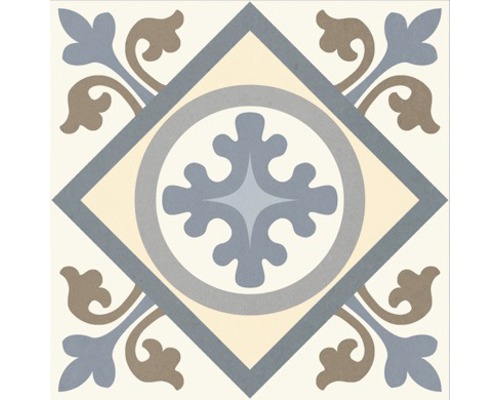 Porseleinen wand- en vloertegel Heritage tacogrijs in 76 verschillende designs 16,5 x 16,5 cm