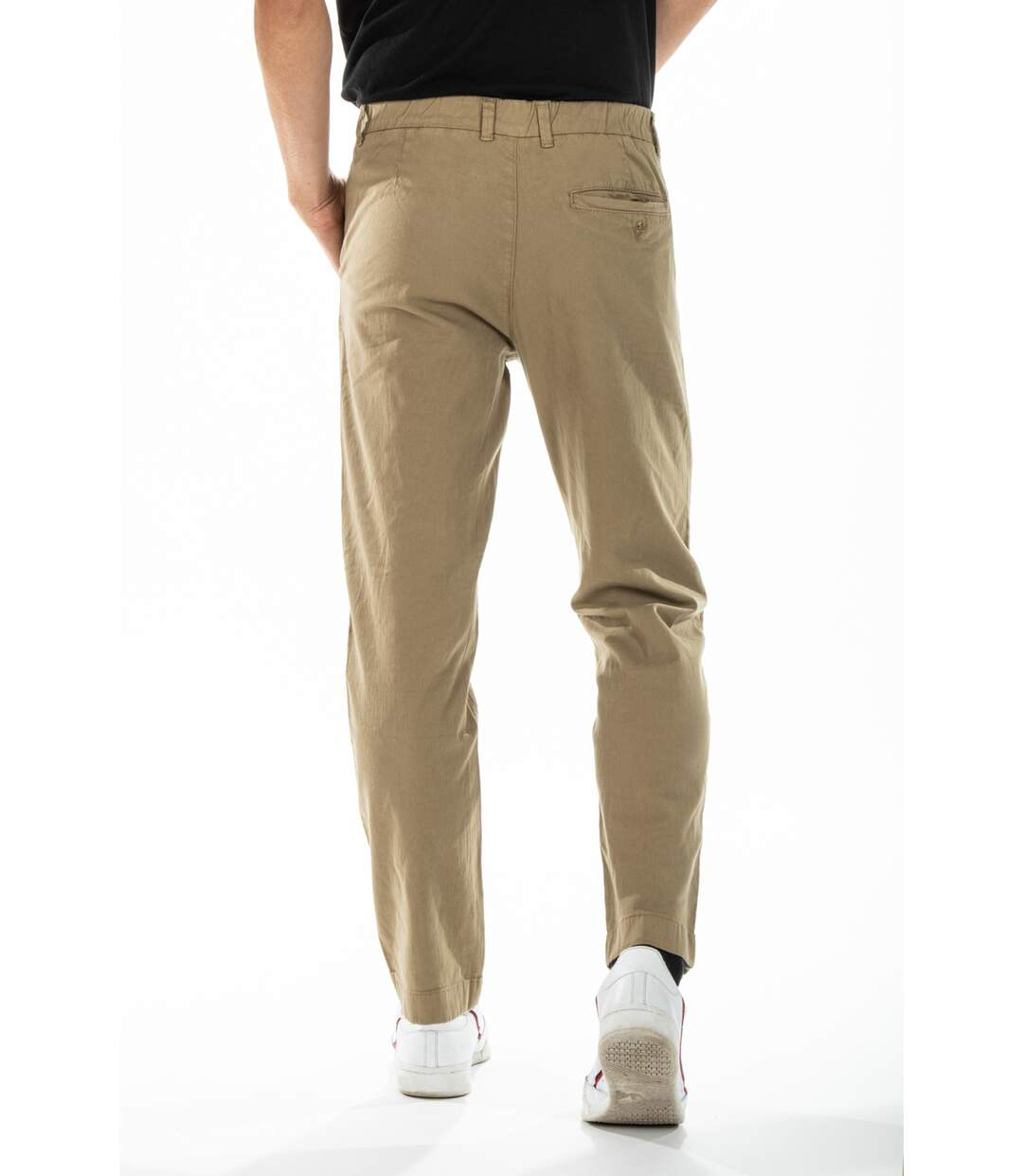 Pantalon chino taille élastiquée EPANT vert