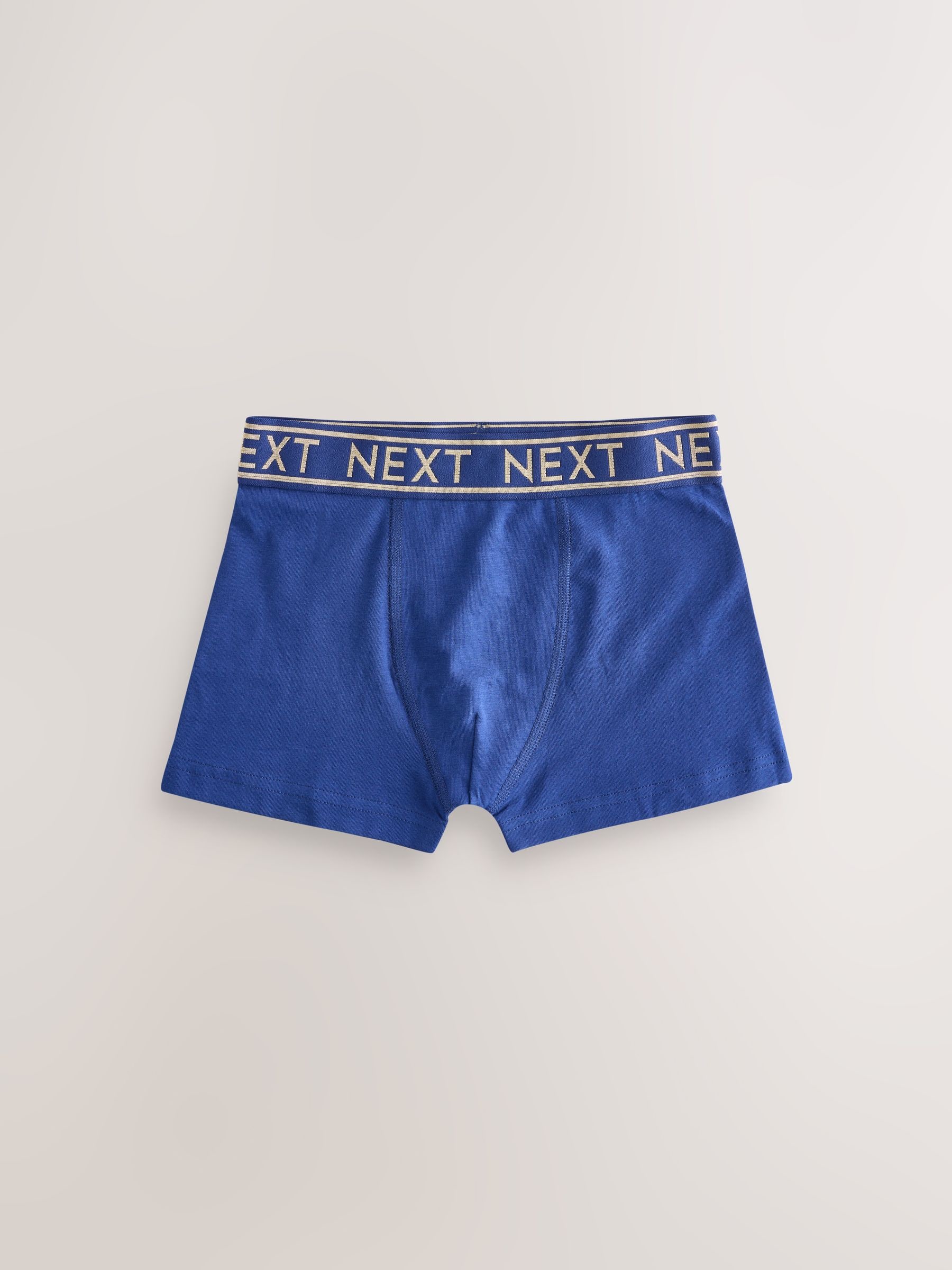 Blauw met goudkleurige tailleband - Verpakking van 7 trunks (2-16jr)
