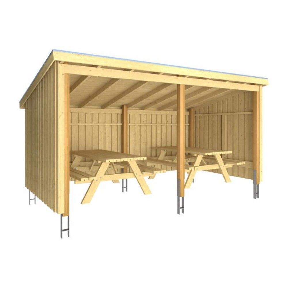PIKNIKBOD PLUS NORDIC MED PAPP/ALU/FOT UBEHANDLET 9,5M²