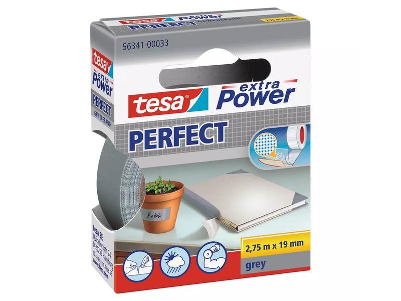 tesa Gewebeband Extra Power Perfect 2.75 m x 19 mm Gewebeband