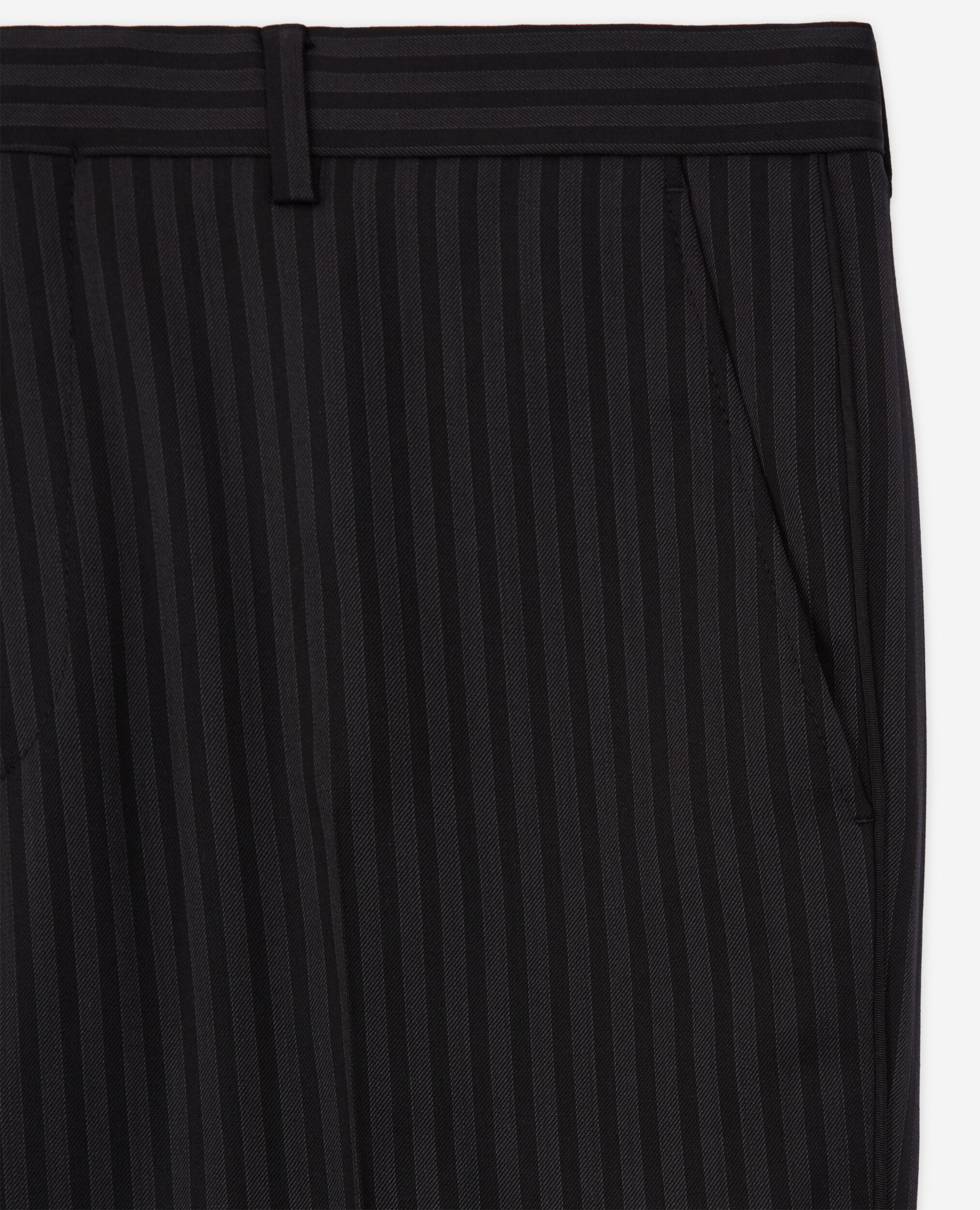Pantalon de costume en laine à rayures