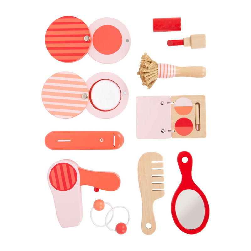 Small Foot-Houten Retro Speel Make-up in Koffer