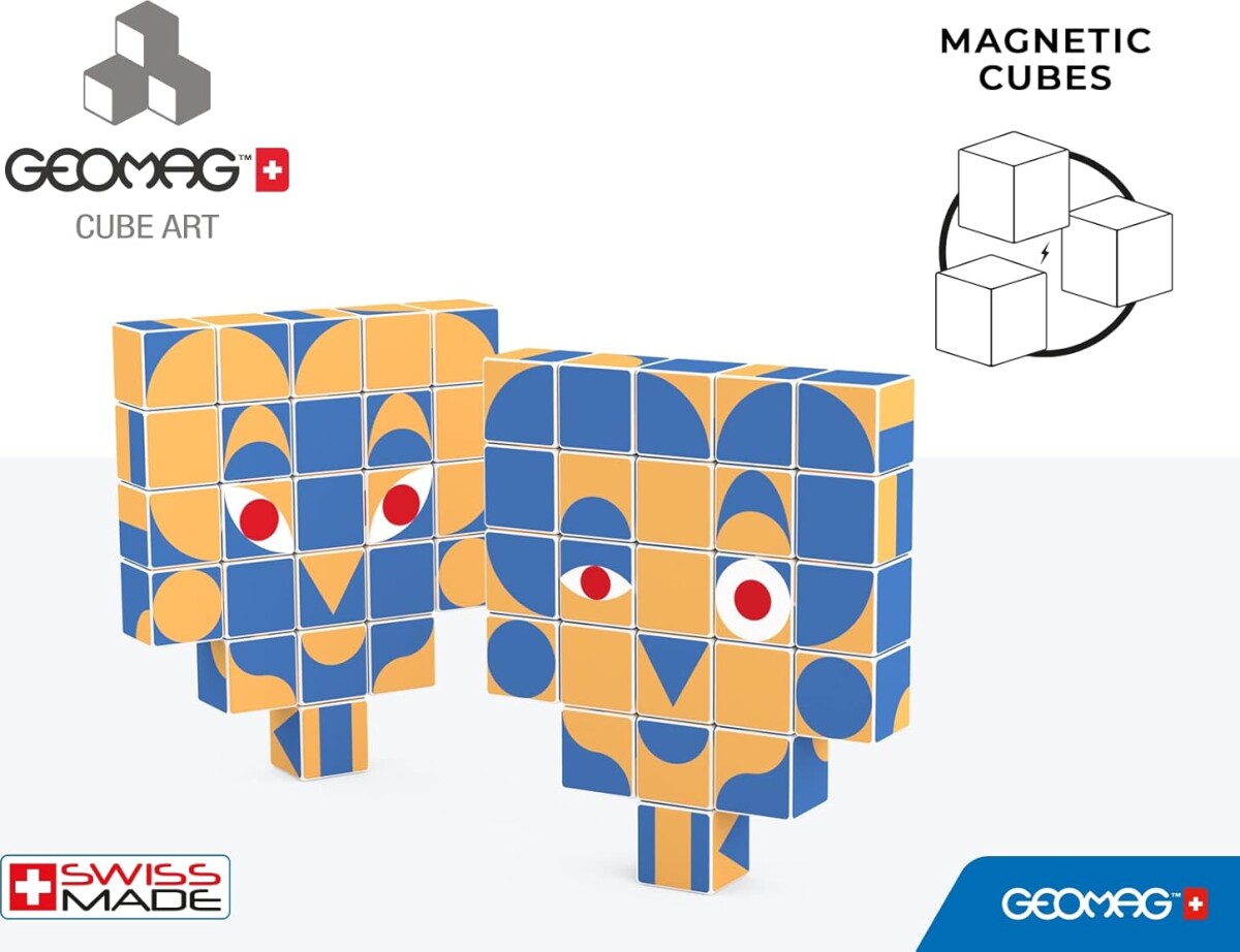 Geomag Magicube - Kunst Mønster - Magnet Legetøj - 25 Kuber
