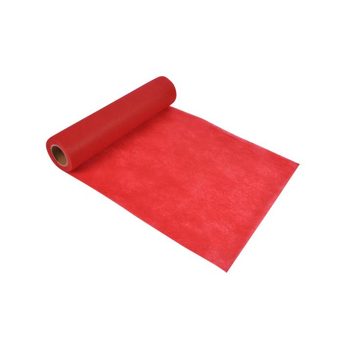 CHEMIN DE TABLE 30CMX7.2M ROUGE