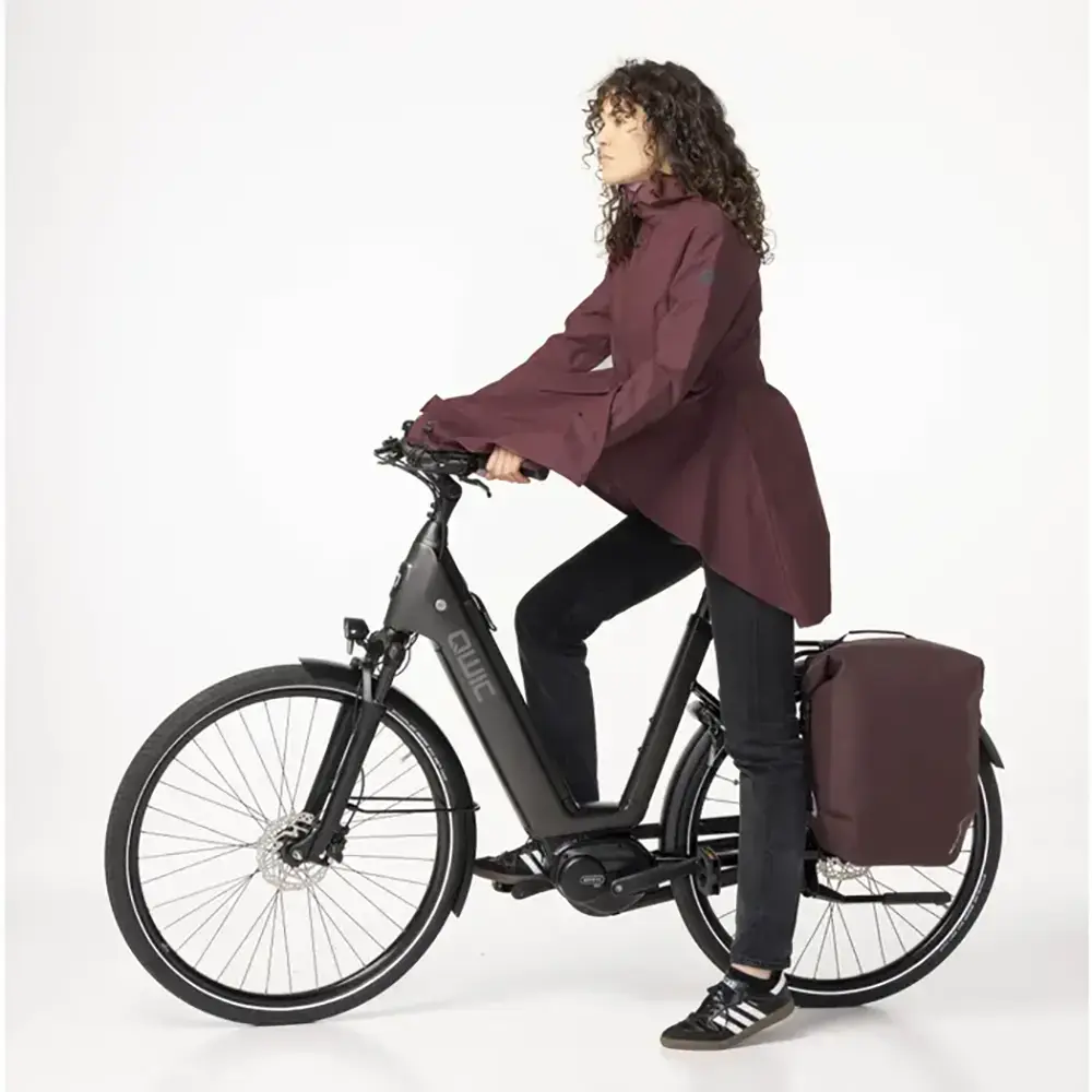 AGU Clean Single Shelter Click'nGo Medium Fietstas Donkerrood