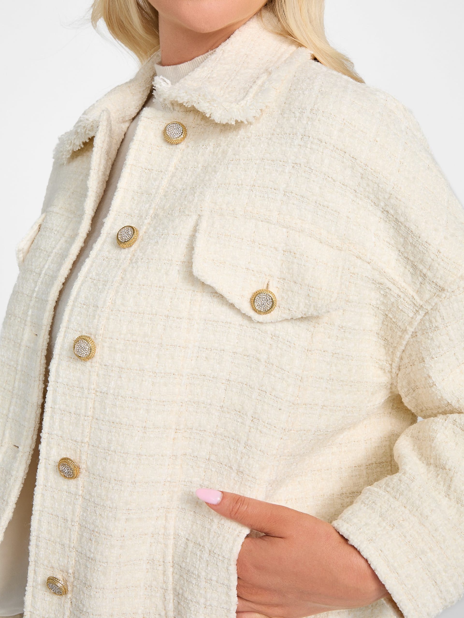 Jaqueta de tweed oversized Eco Sue