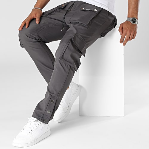 Pantalon Cargo Gris Anthracite