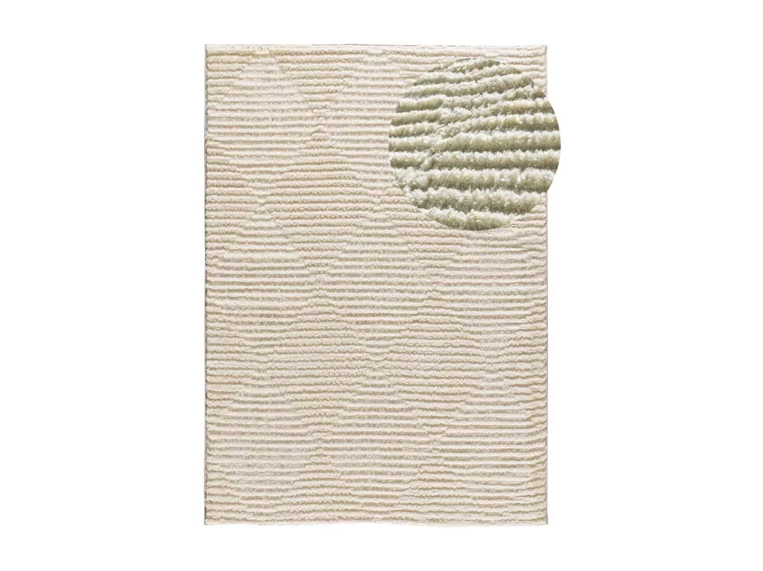 Tapis intérieur - scandinave - crème - 160 x 230 cm - LIMA