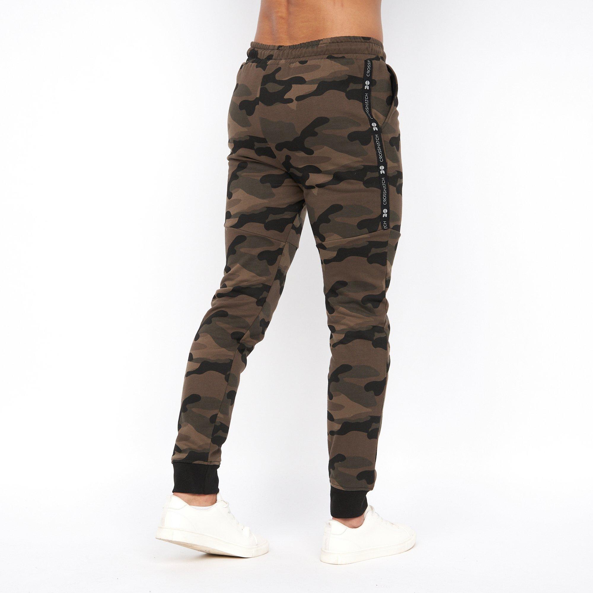 Crosshatch CH Merton Camo Jogers Mens