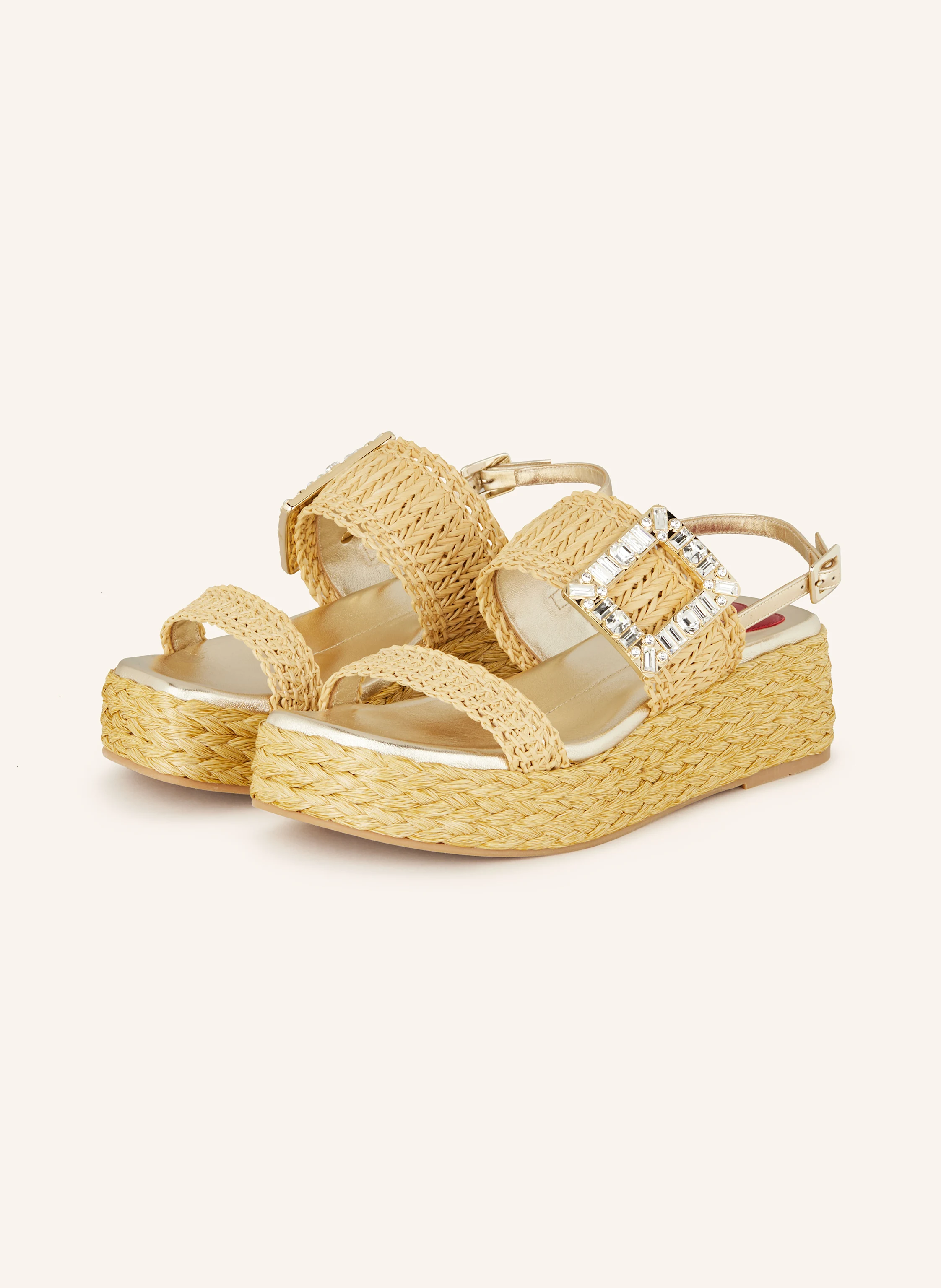 Roger Vivier Plateau-Wedges mit Schmucksteinen