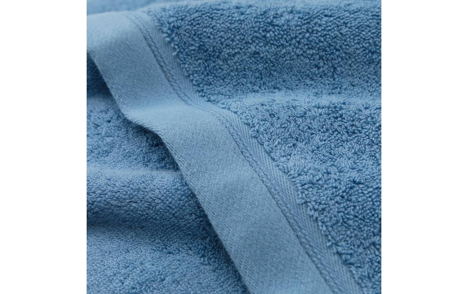 Frottierwäscheset Faia 4-teilig, HellblauBaumwollhandtücher mit schlichter Bordüre