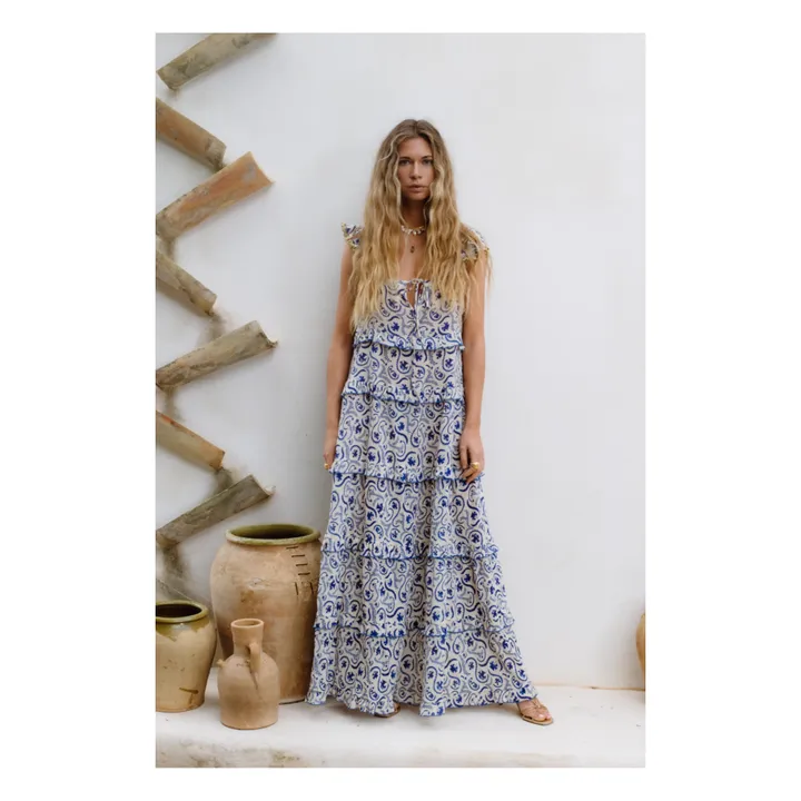 JoSephine Robe Volants Kir Royal | Bleu