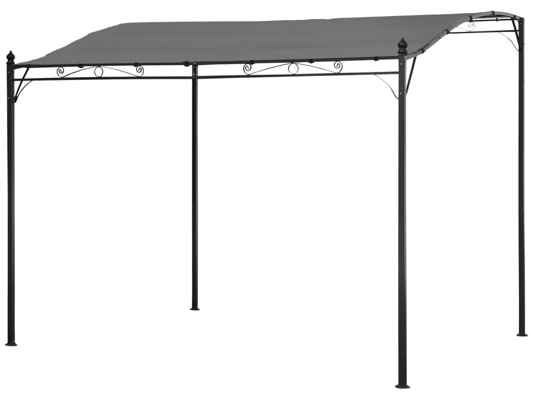 Pergola murale 3 × 2,5m NICE grise - HAPPY GARDEN