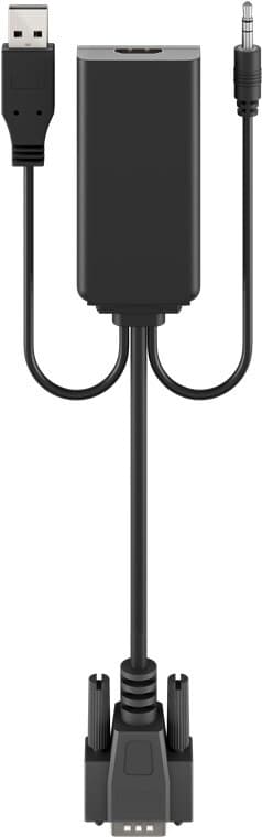 VGA til HDMI™-konverter med 3,5 mm jackstiklyd