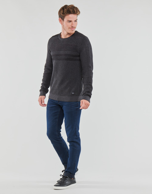 Jack & Jones - JJPOWER KNIT CREW NECK - Gris