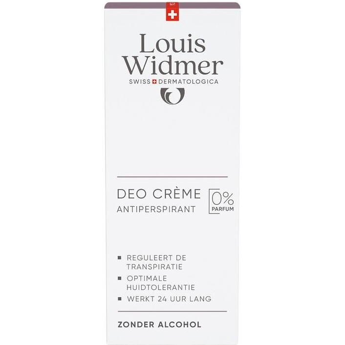 Crème antiperspirant sans alcool Louis Widmer - 40 ml