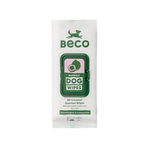 Beco Bamboo Dog Wipes - Coconut