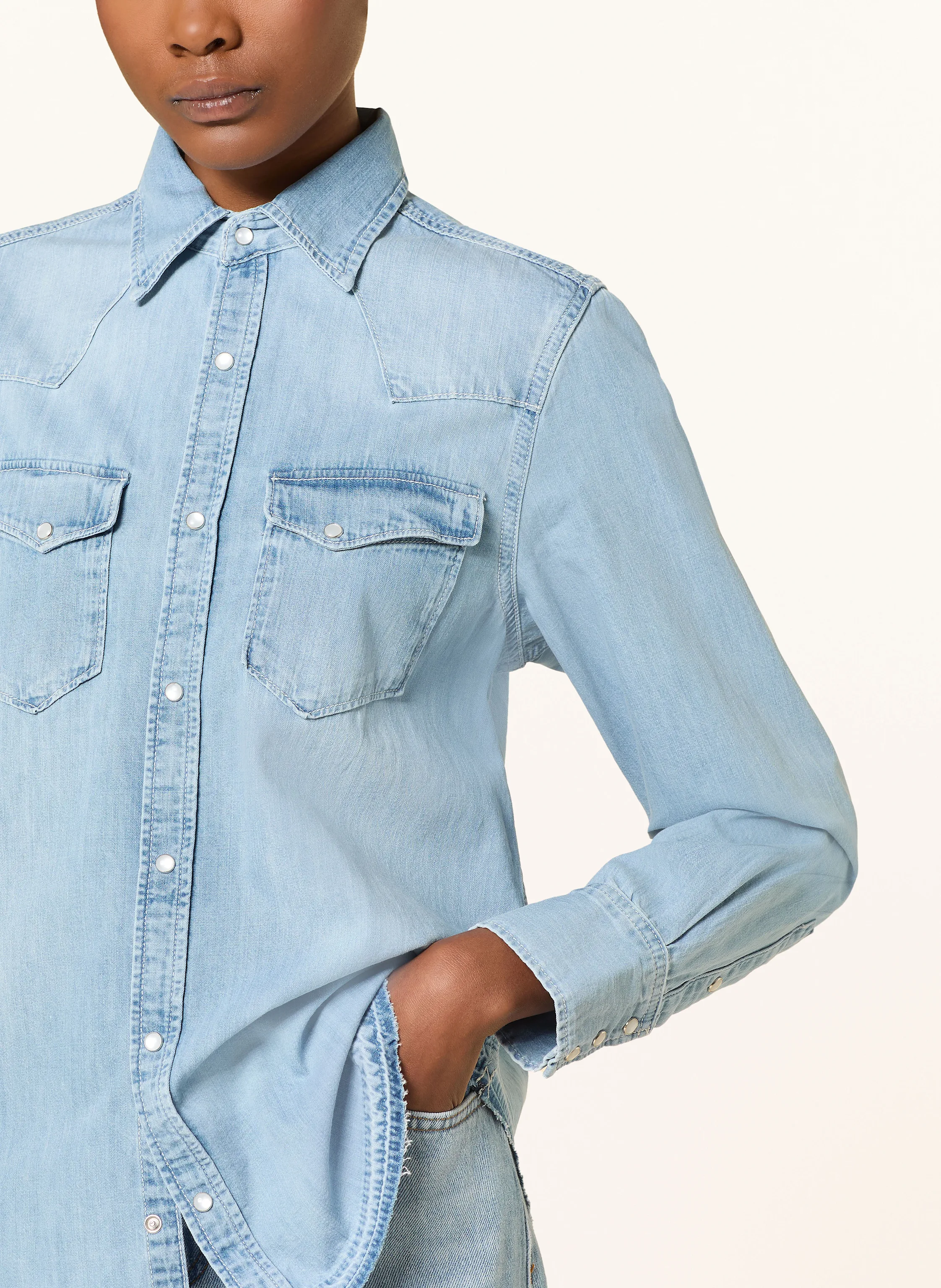 TRUE RELIGION Jeansbluse