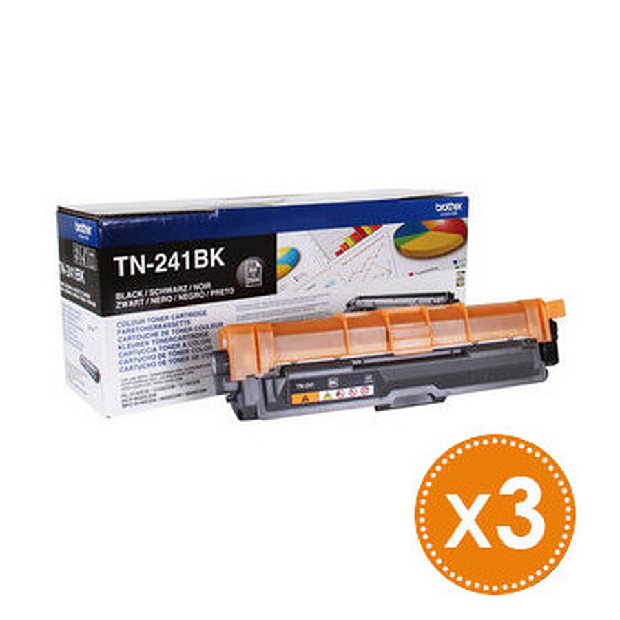 Brother TN-241BK - Noir Pack Trio