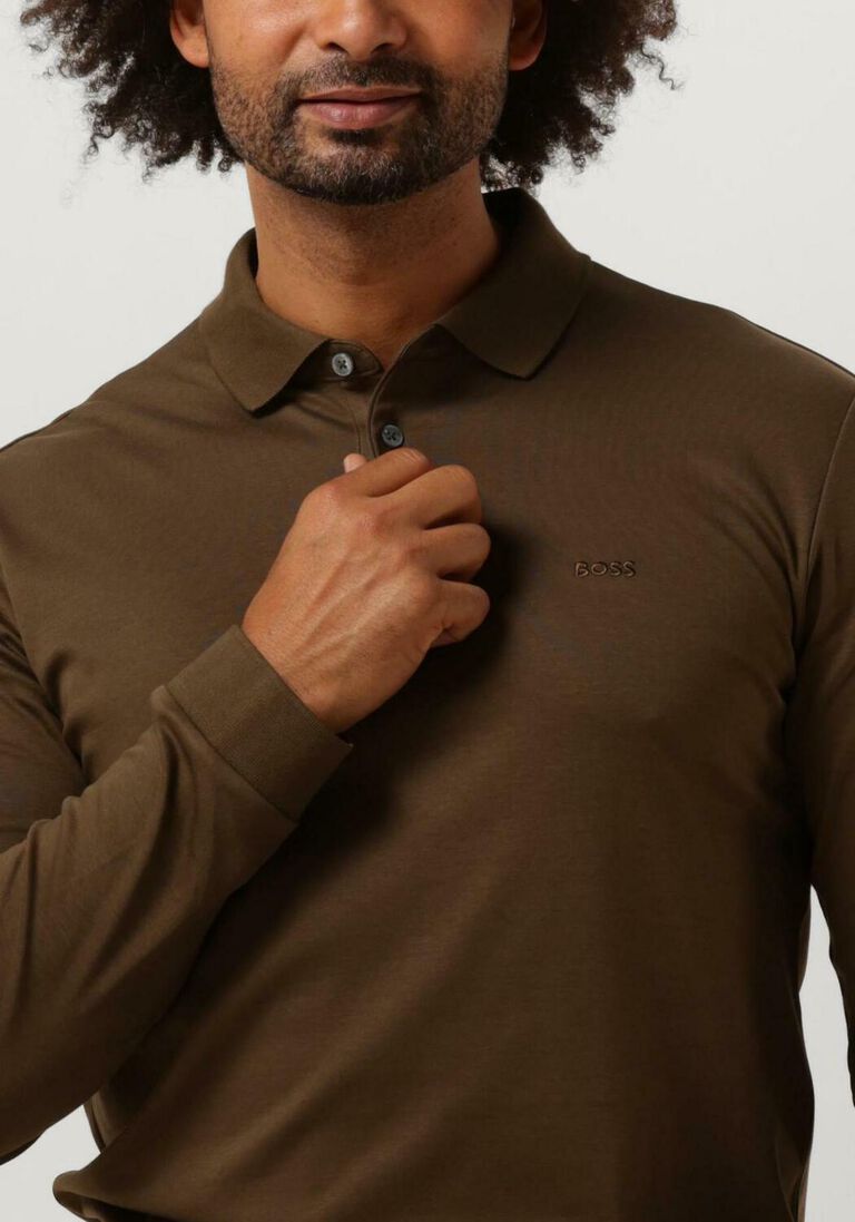 BOSS donkergroene boss polo pado 30