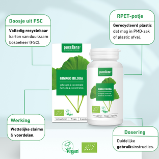 Purasana Ginkgo Biloba Capsules 70VCP