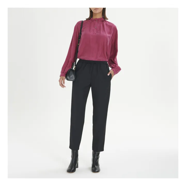 Pomandère Pantalon Elastiqué Laine | Noir