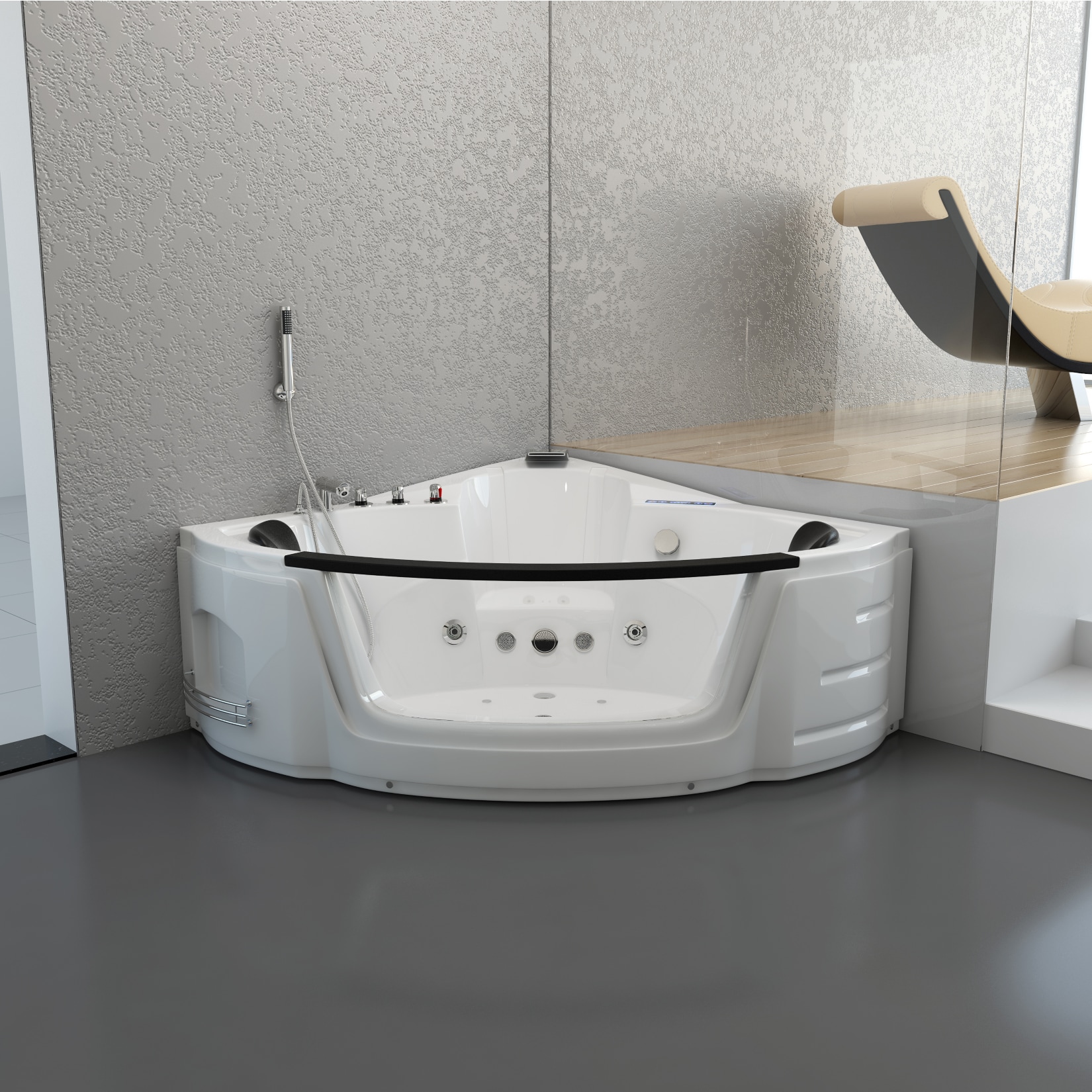 Home Deluxe Laguna L Mini Whirlpool, weiß
