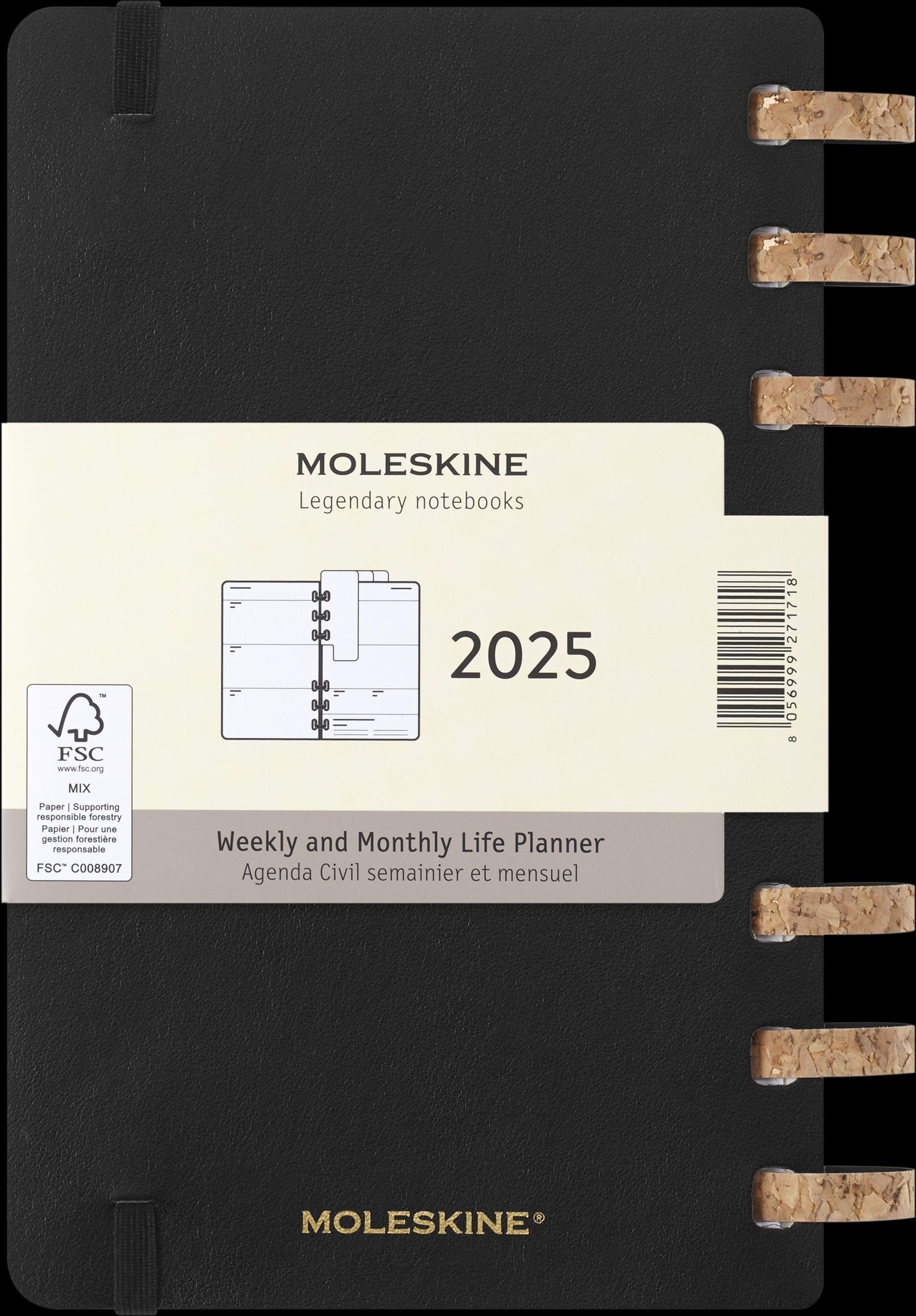 Moleskine 12 Monate Planer mit Spiralbindung, L/A5