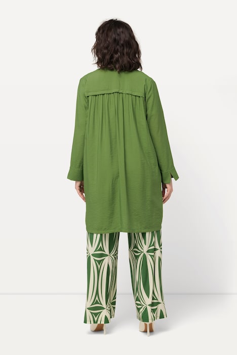 Jacke, gehämmerte Struktur, V-Ausschnitt, 7/8-Arm