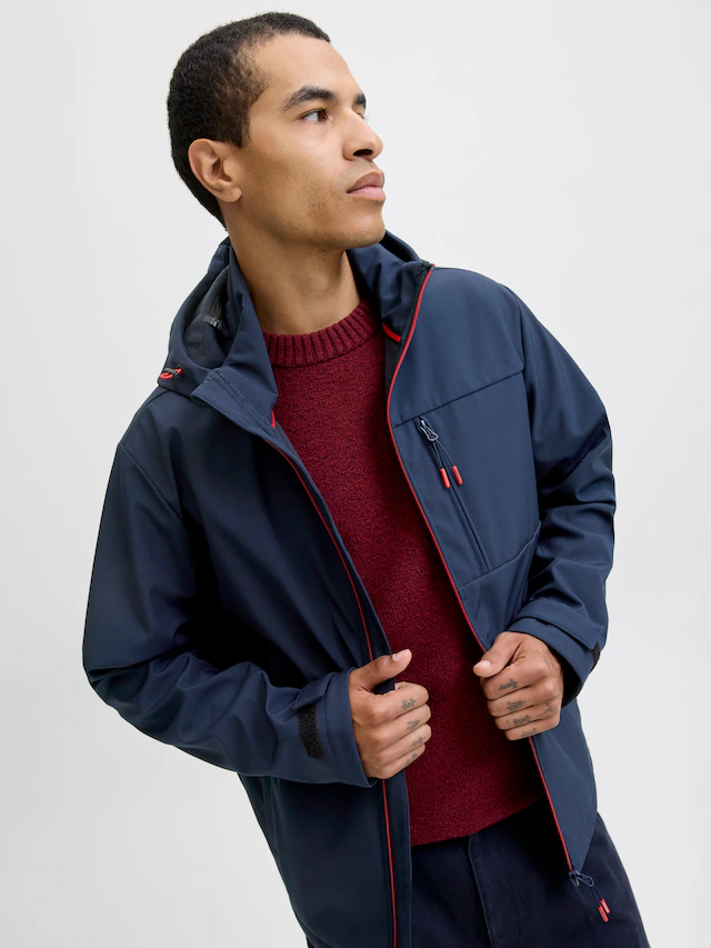 Jack & Jones Softshelljacke »JJTHATCHER SOFTSHELL HOOD« mitKapuze