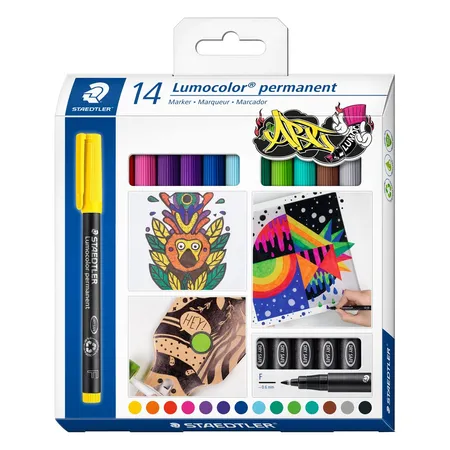 STAEDTLER® Lumocolor® permanent pen 318 Universalstift F, 14 Stück