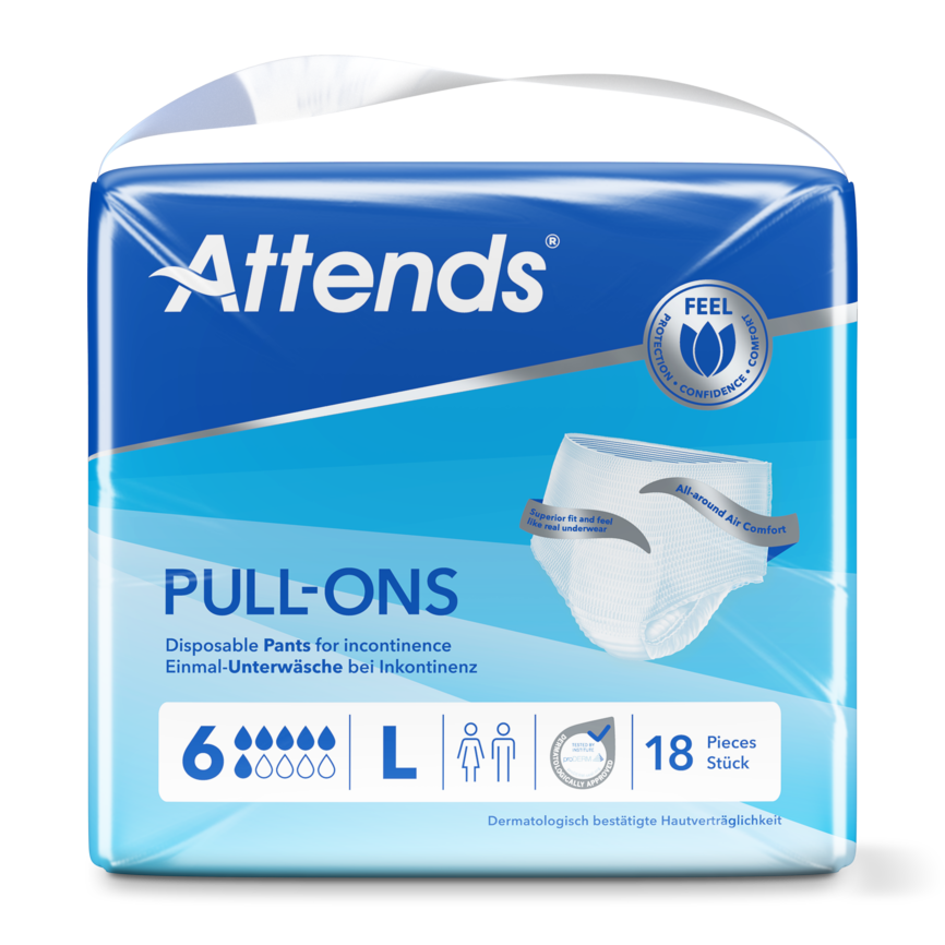 Attends Pull-Ons 6 L 18 stk