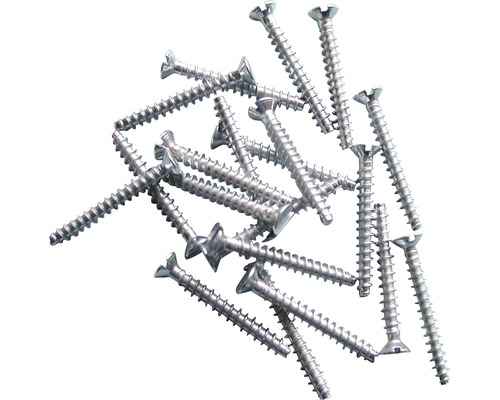 3,2x15 mm elektrolytisch verzinkte machineschroeven, 20 stuks